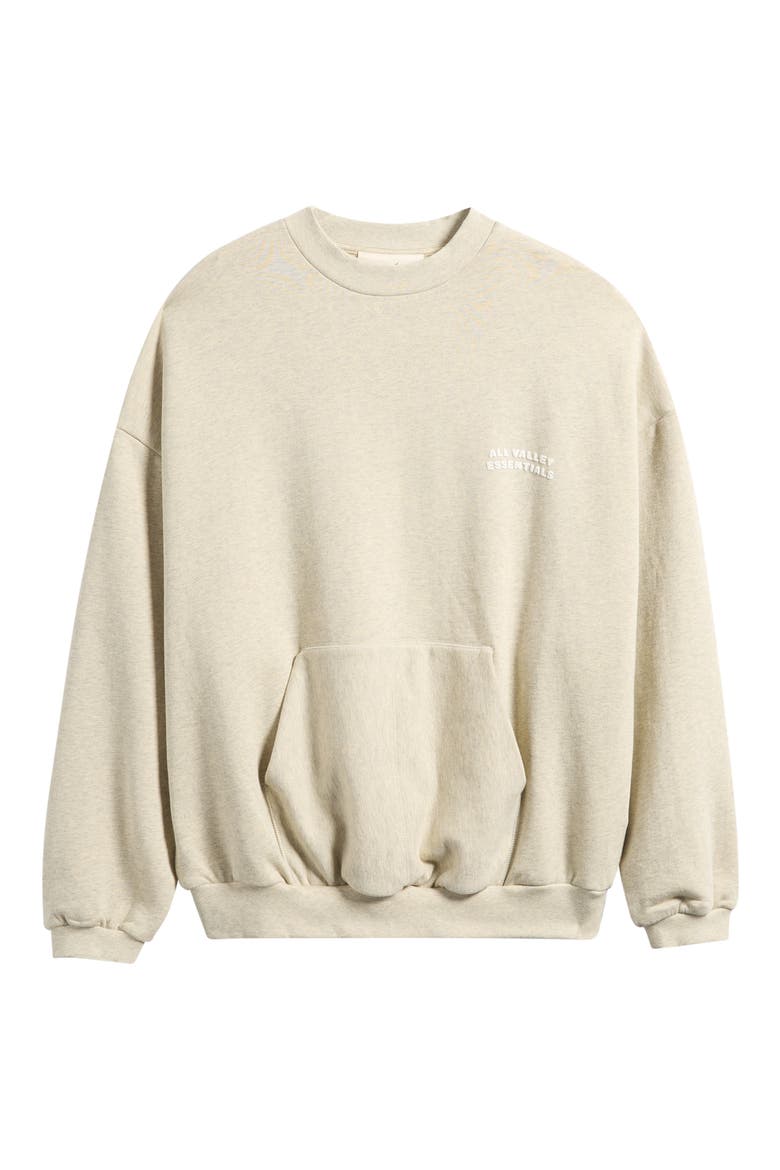 '90s Cotton Crewneck Sweatshirt, Alternate, color, WASHED VANILLA HEATHER