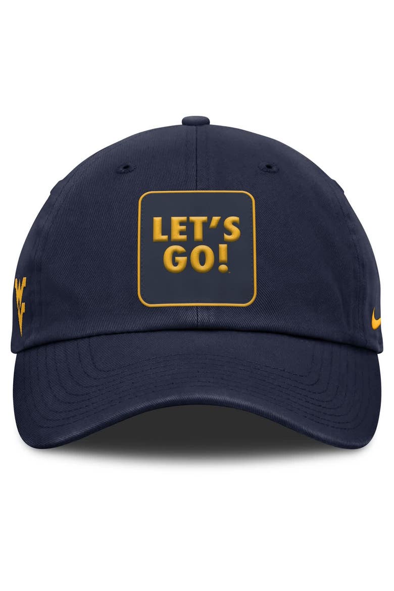 Men's Nike Navy West Virginia Mountaineers Local Club Adjustable Hat, Alternate, color, Navy