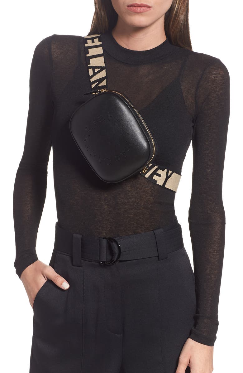 Stella McCartney Alter Faux Leather Belt Bag, Alternate, color,