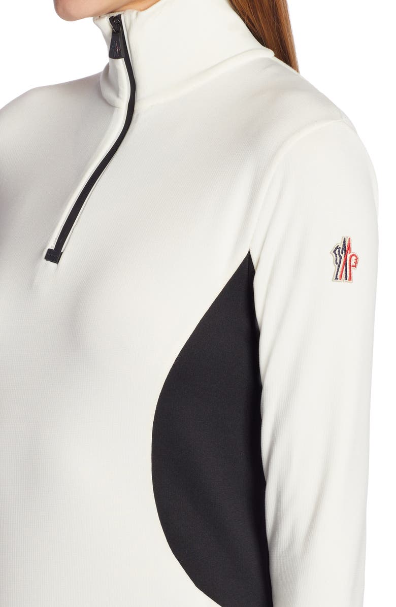 Moncler Grenoble Colorblock Half Zip Sweatshirt, Alternate, color,