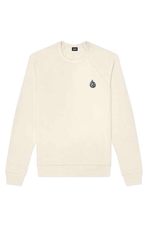 buddix Logo Crew Neck Sweat ベージュ スウェット Parlez oversized crew neck color block panel logo sweatshirt