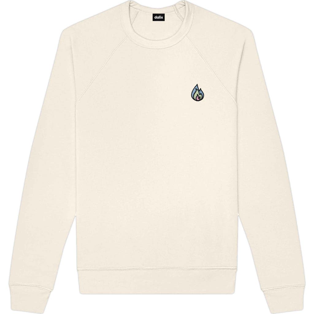 Dalix Fire Fleece Sweatshirt In Natural