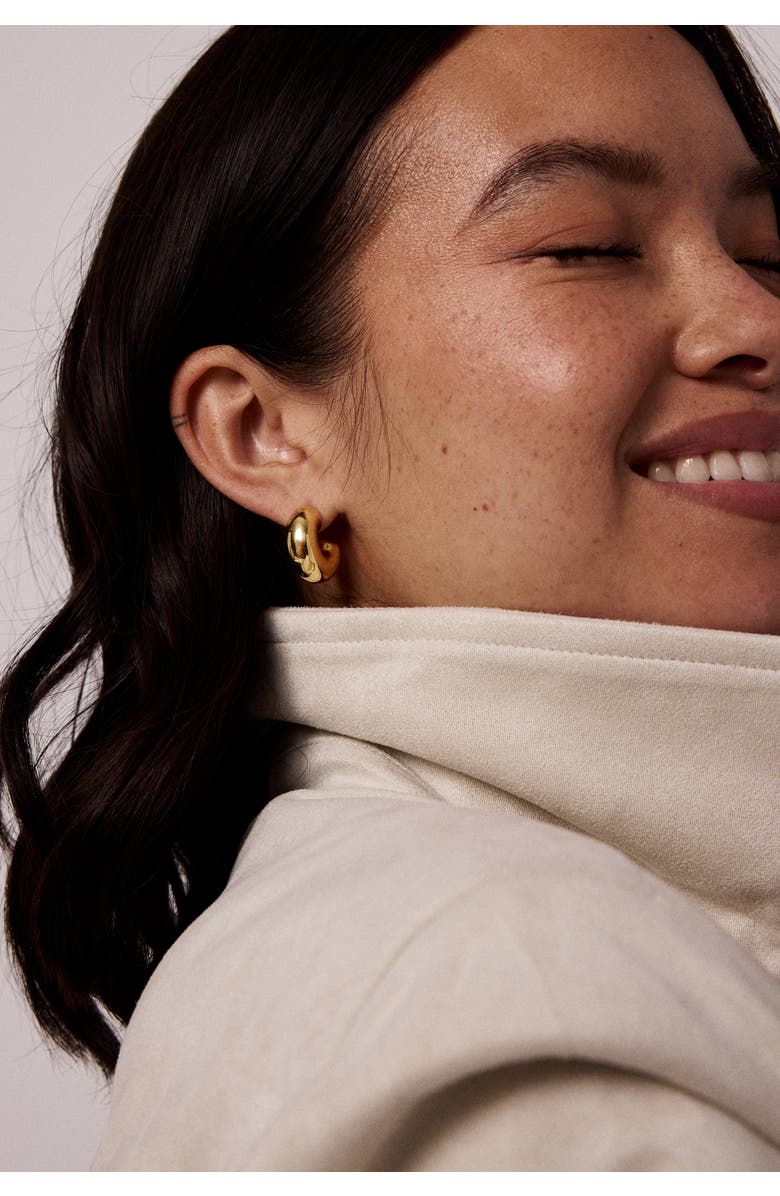 Electric Picks Cloud Hoops, Alternate, color, Gold