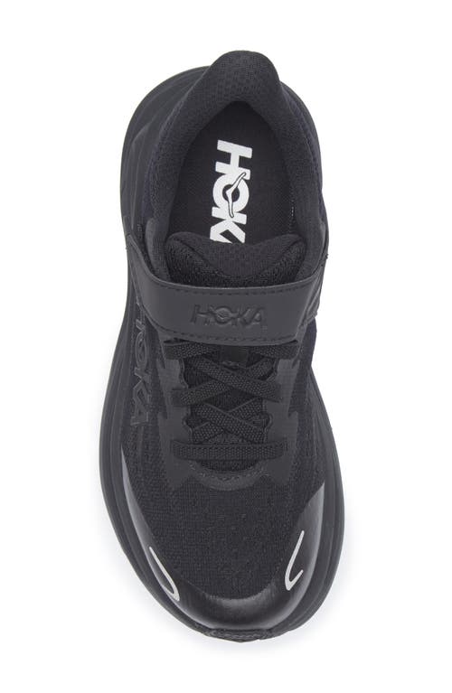 Hoka Kids' Clifton 10 Running Sneaker In Black