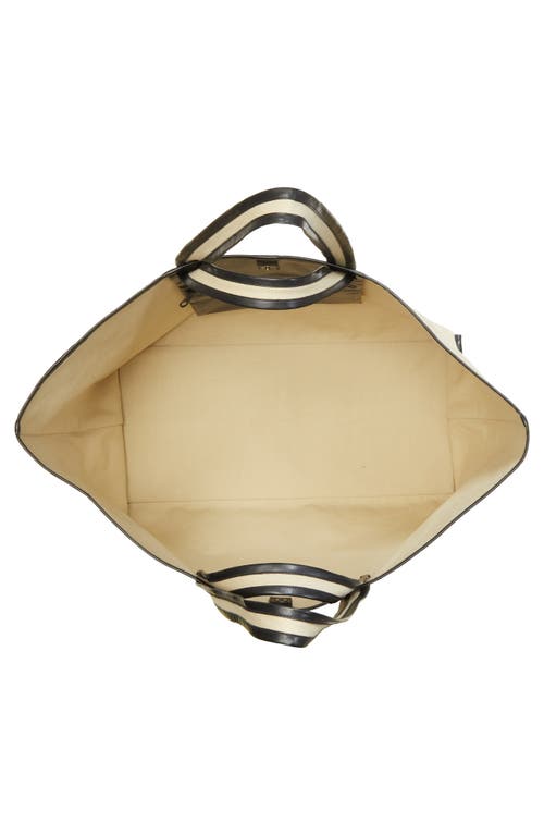 Kassl Large Contrast Trim Canvas Tote In Multi