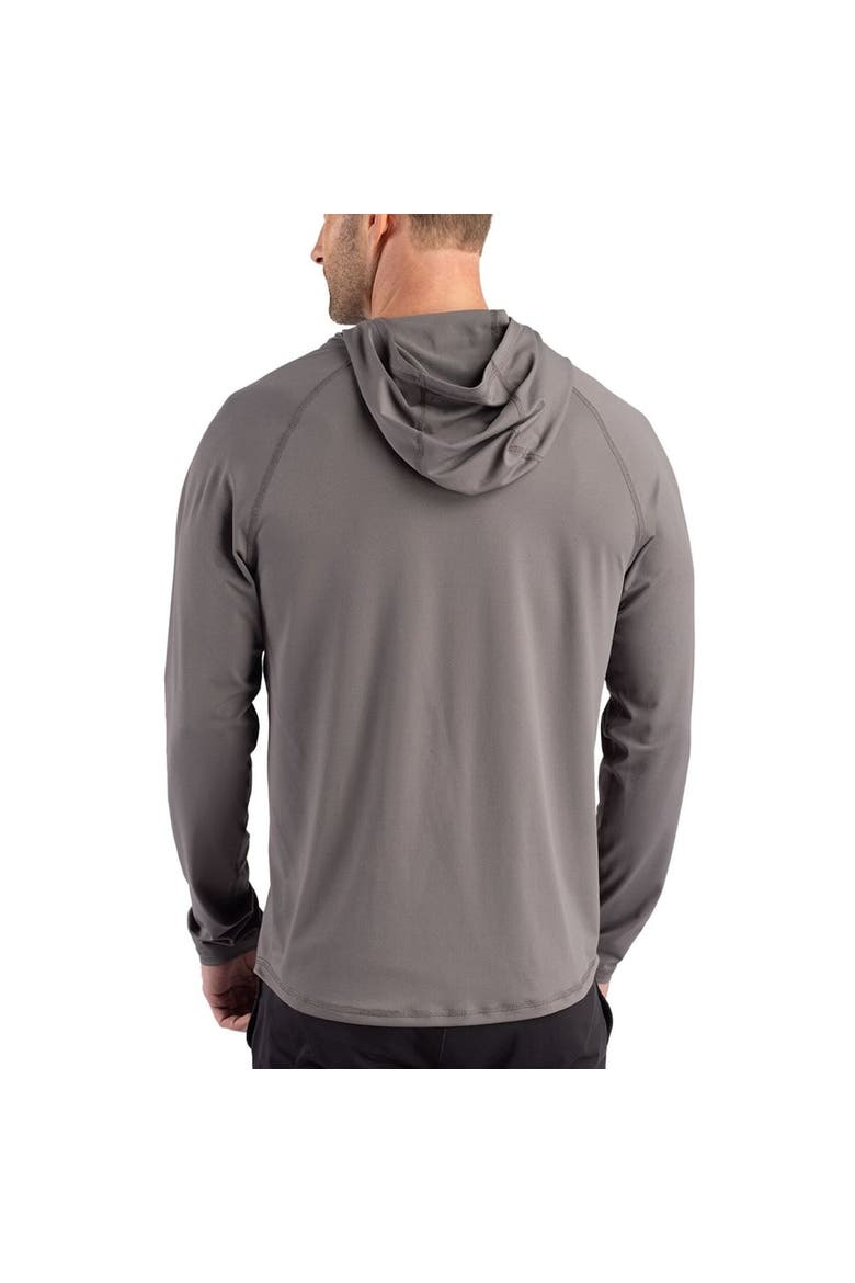 Men's Cutter & Buck Gray Iowa Hawkeyes Prospect Recycled Featherlight Stretch Hoodie, Alternate, color, Gray