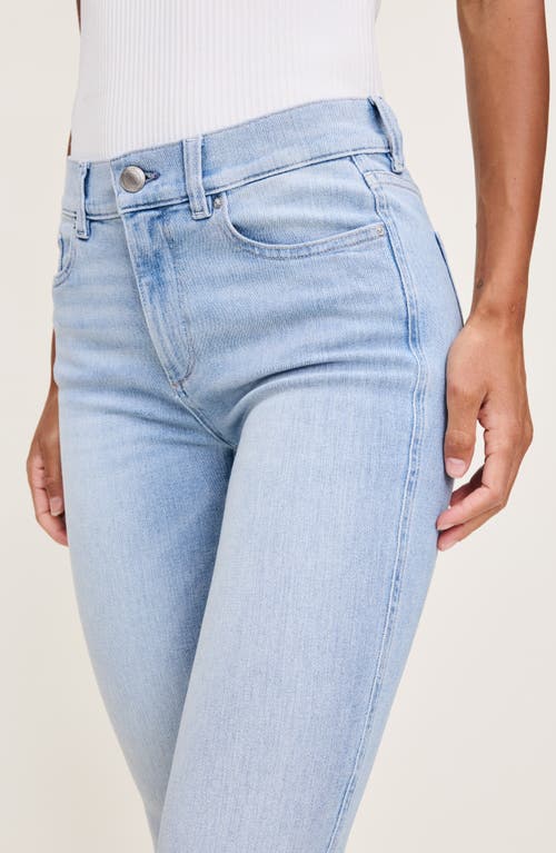 Dl1961 Mara Instasculpt Mid Rise Ankle Straight Leg Jeans In Atlantic Dl Airbrushed