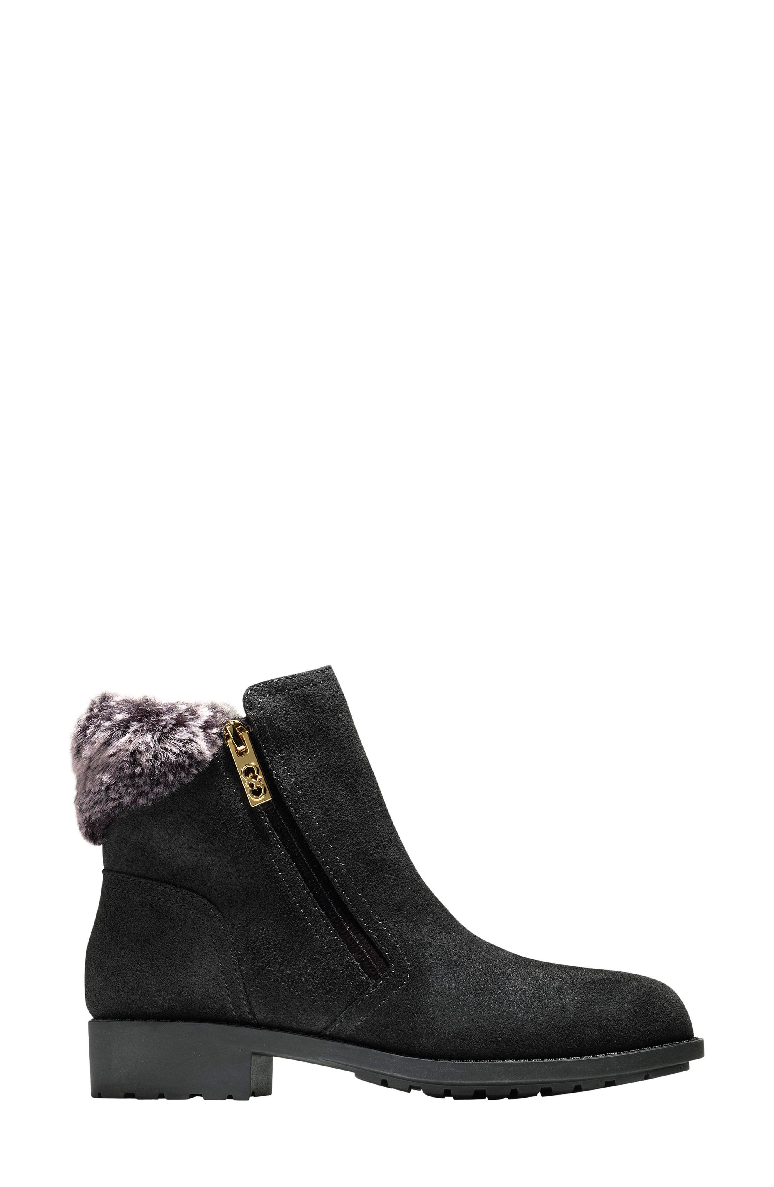 Cole Haan Quinney Waterproof Bootie with Faux Shearling Trim, Alternate, color, 