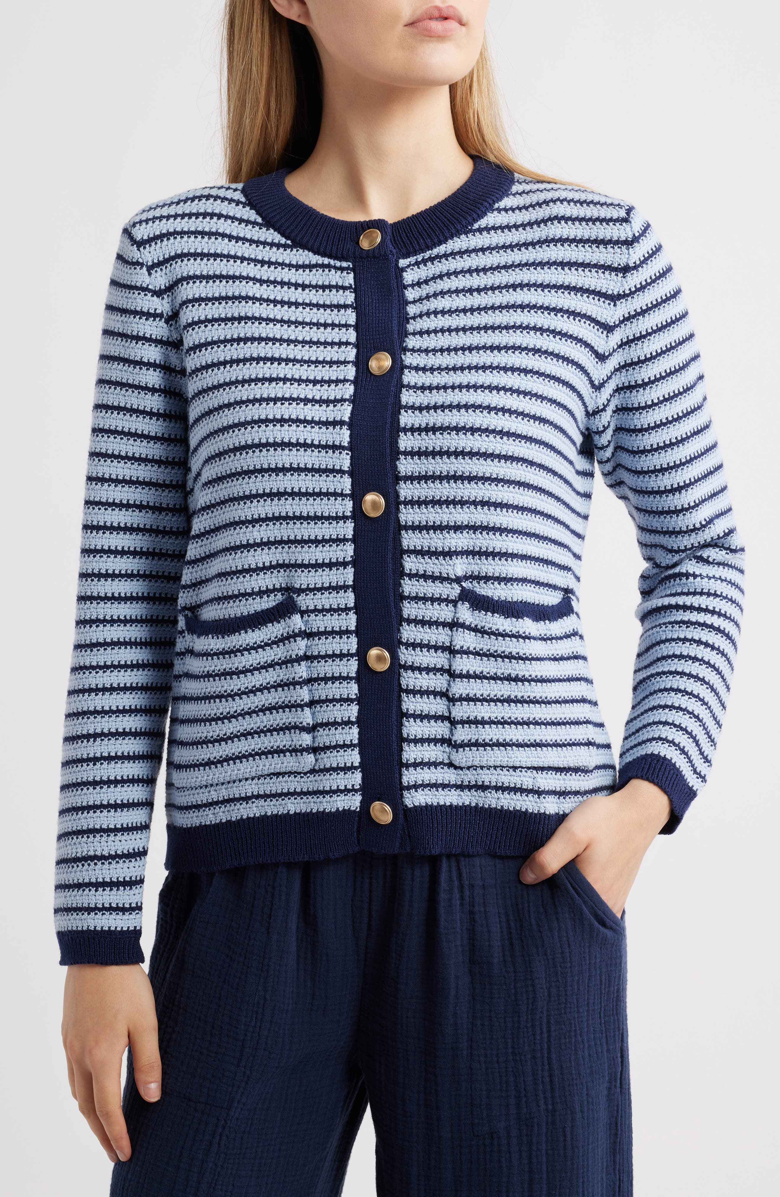 beachlunchlounge Piera Stripe Cardigan