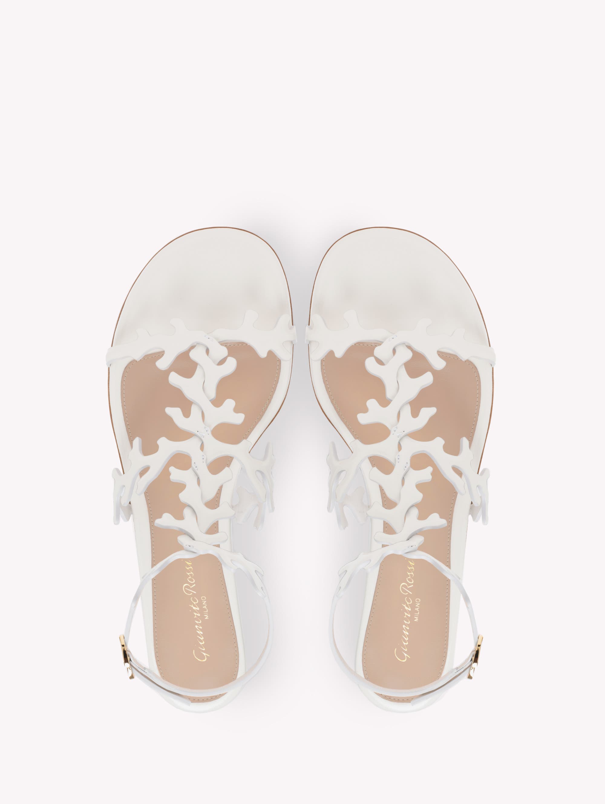 Gianvito Rossi Ocean Flat, Alternate, color, White Nappa