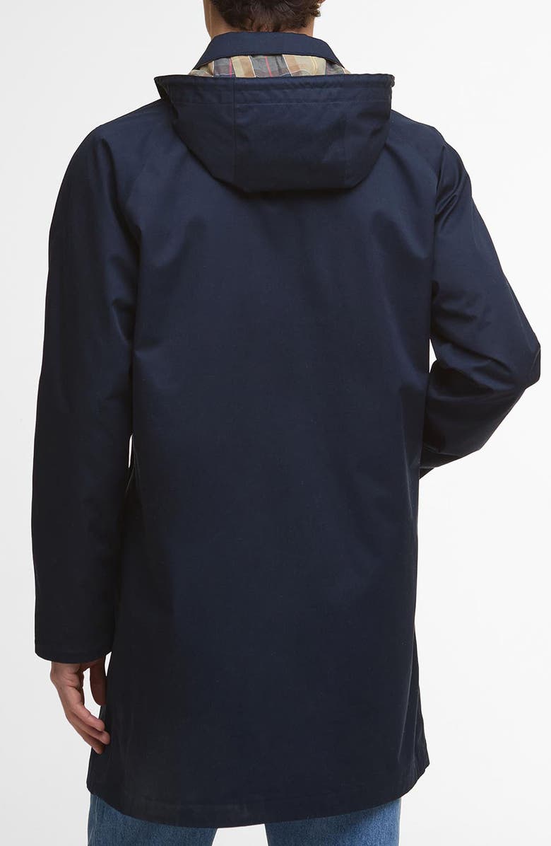 Barbour Lorig Waterproof Raincoat, Alternate, color, Navy