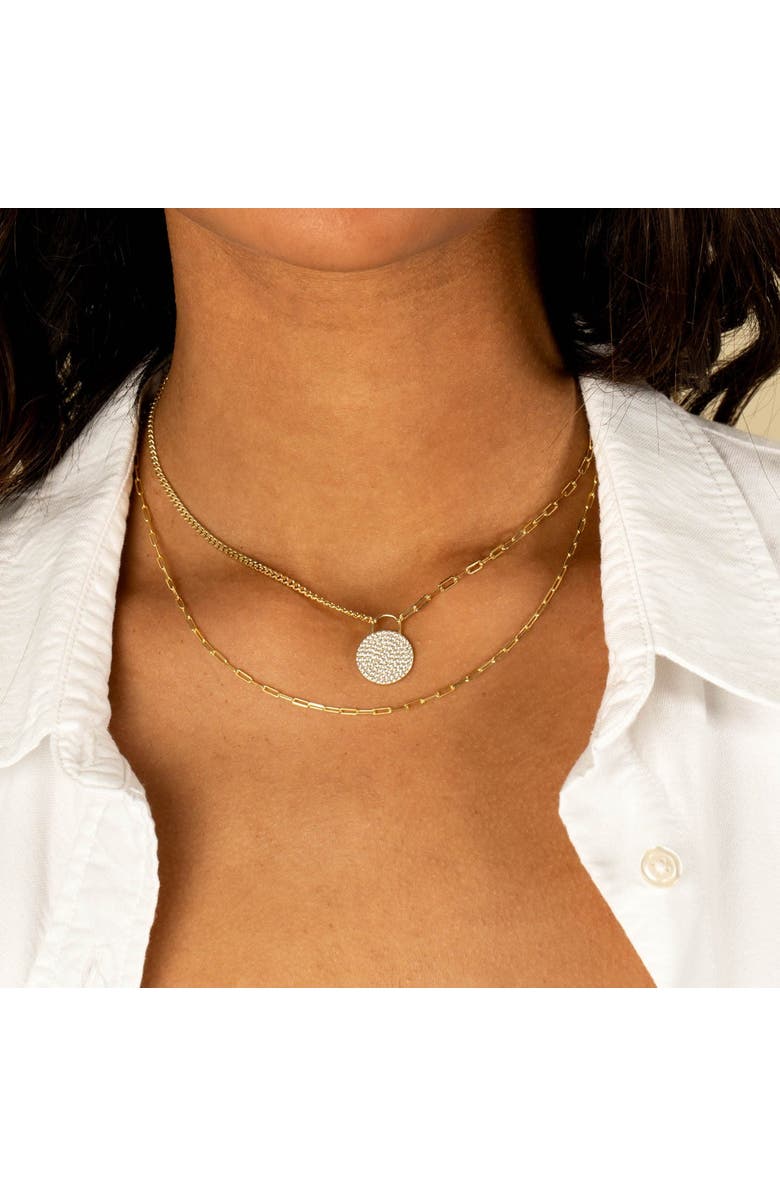 BY ADINA EDEN Gold Filled Baby Paperclip Necklace, Alternate, color, 