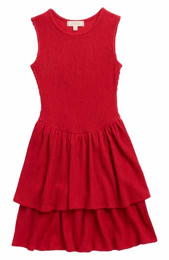 Kids' Sleeveless Knit Tiered Dress