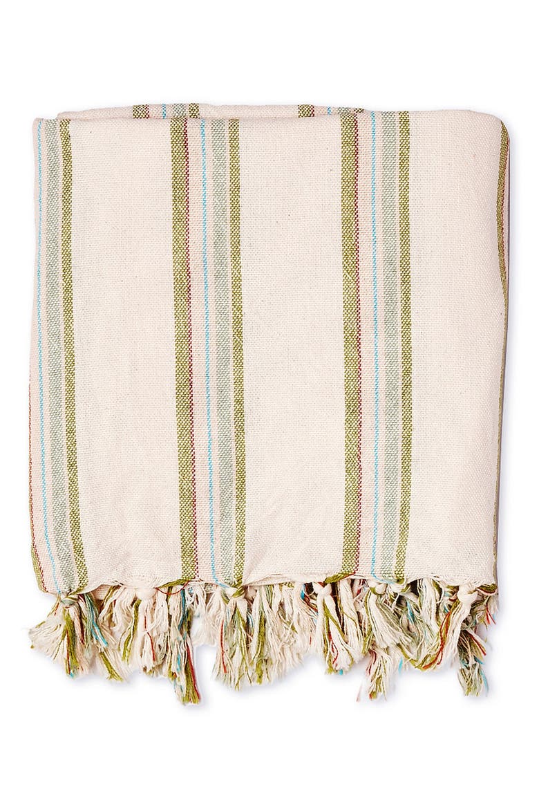 Mona Turkish Cotton Towel, Main, color, GREEN MULTI