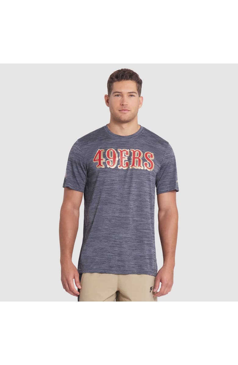 Nike Men's Nike Black San Francisco 49ers 2025 Rivalries Collection Sideline Velocity Dri-FIT T-Shirt, Main, color, Black