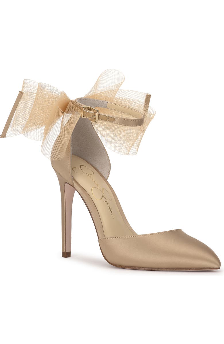 Jessica Simpson Phindies Ankle Strap Pointed Toe Pump, Main, color, Champagne