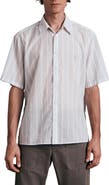 rag & bone Dalton Stripe Short Sleeve Button-Up Shirt