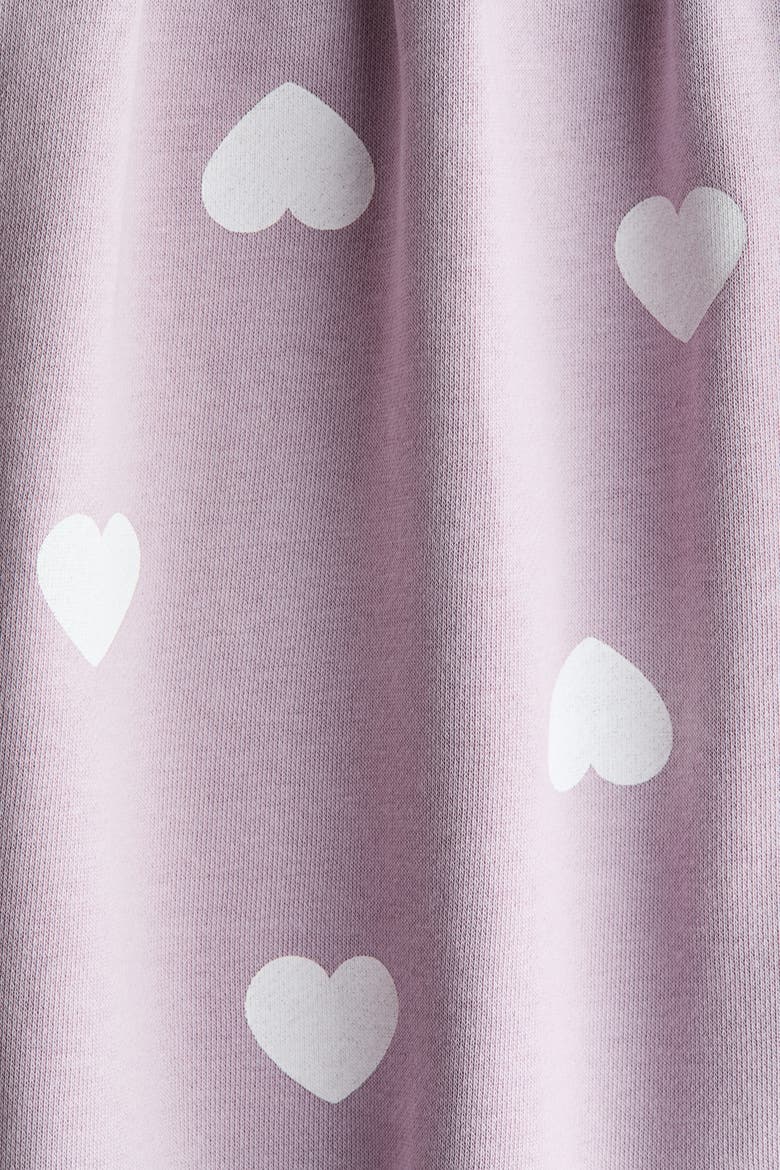 Oversized Sweatshirt Dress, Alternate, color, Dusty purple/hearts