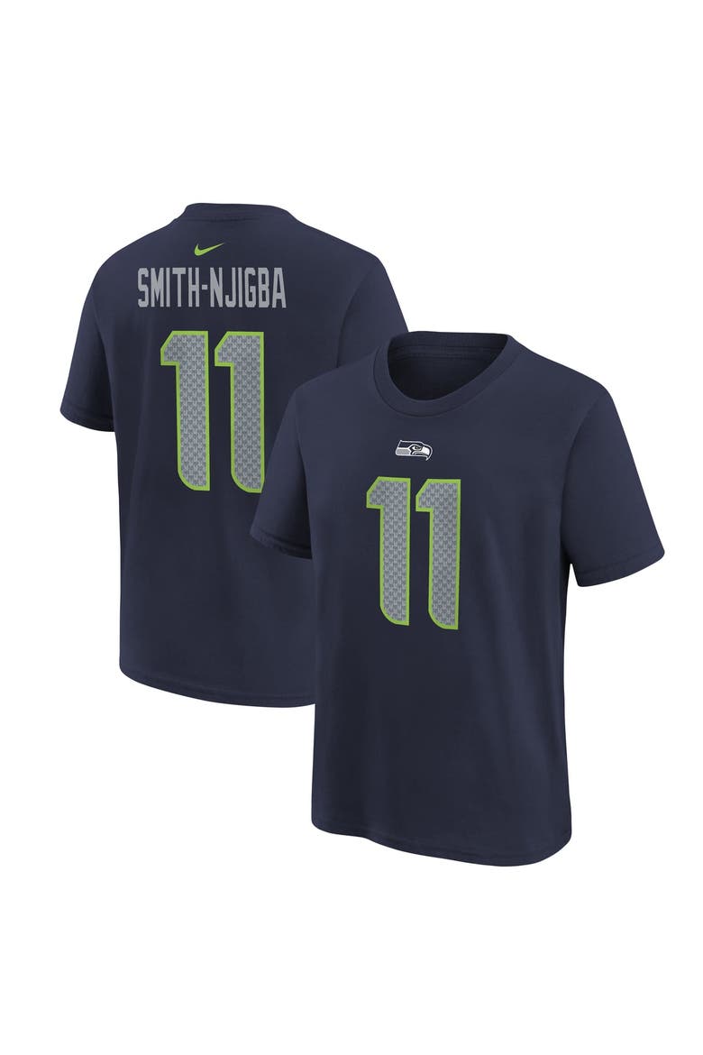 Youth Nike Jaxon Smith-Njigba College Navy Seattle Seahawks Player Name & Number T-Shirt, Main, color, College Navy