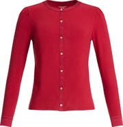 Isaac Mizrahi New York Button Detail Knit Top