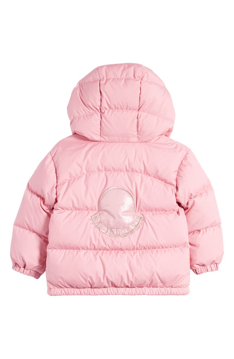 Moncler Kids' Ebre Logo Patch Down Puffer Jacket, Alternate, color, 