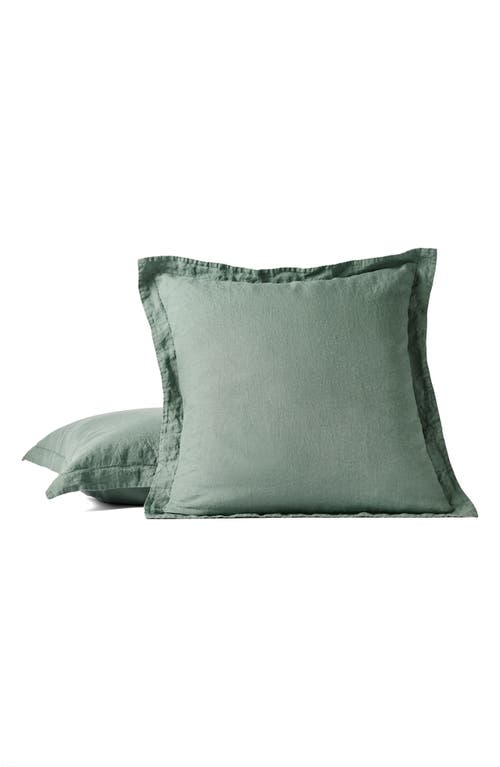 Coyuchi Relaxed Organic Linen Sham In Juniper