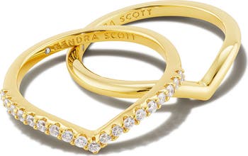Set of 2 Wishbone Rings