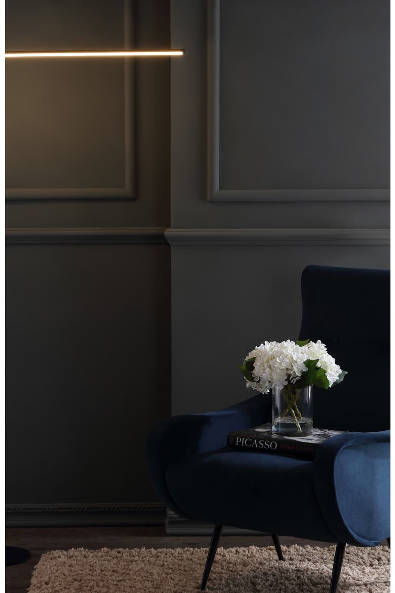 Julian 65.25" Integrated LED Metal Floor Lamp, Alternate, color, Black