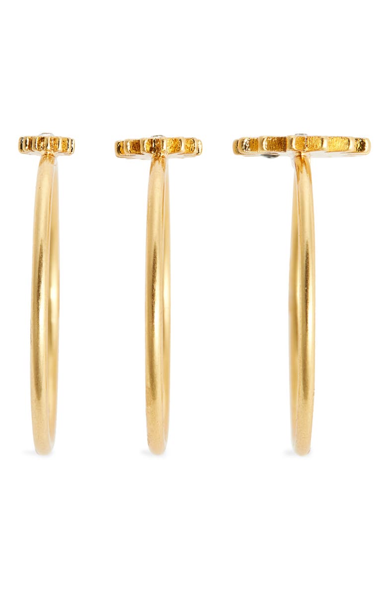 Madewell My Three Suns Ring Set, Alternate, color, Vintage Gold