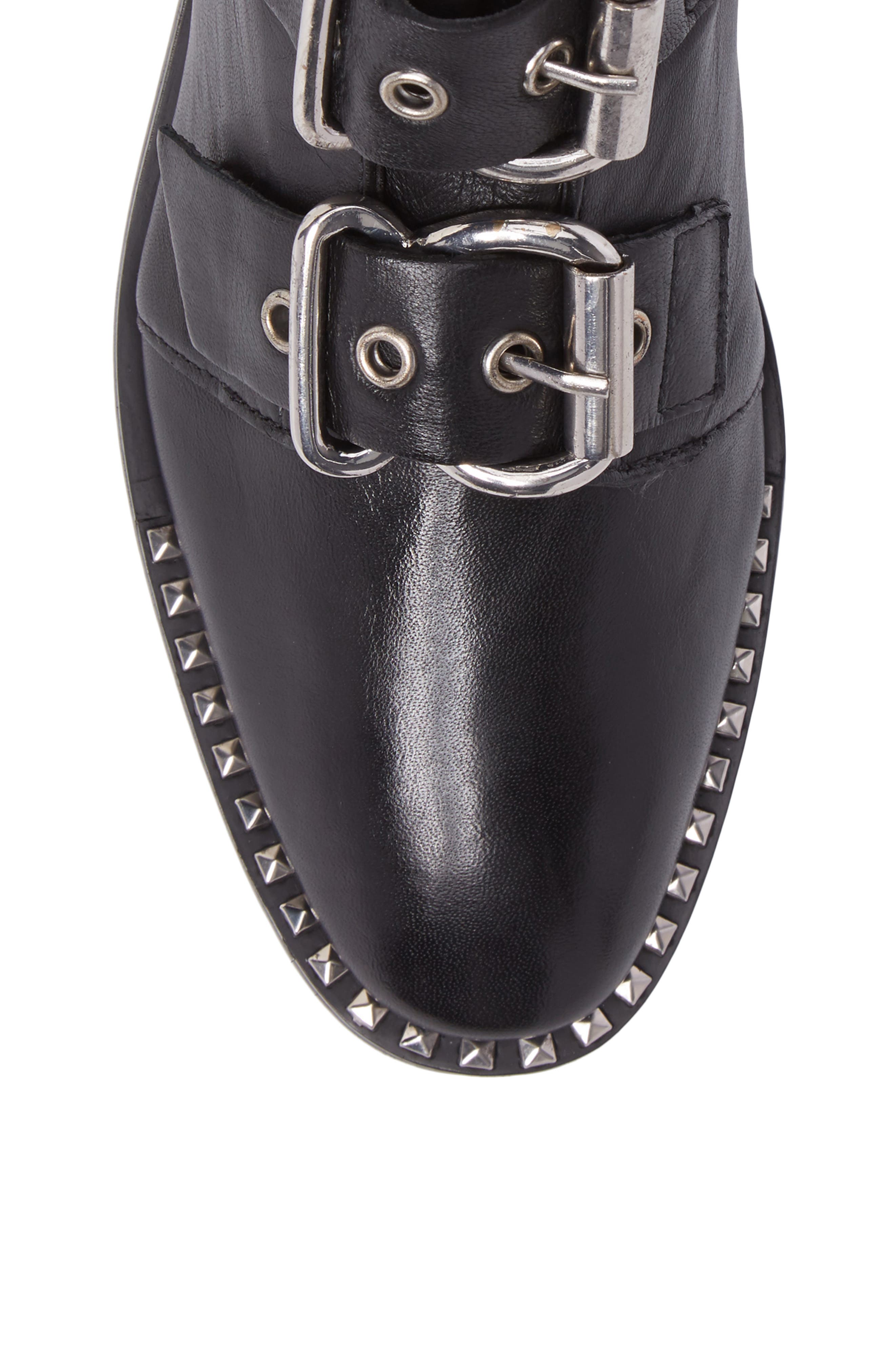 Topshop Alfie Buckle Ankle Boot, Alternate, color, 