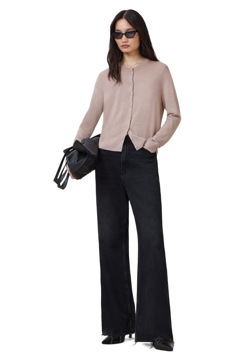 AllSaints Anouk Cardigan, Alternate, color, Dusty Pink