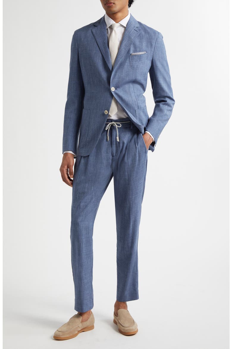 Unstructured Linen & Wool Blend Sport Coat, Alternate, color, 08N ZUCCHERO