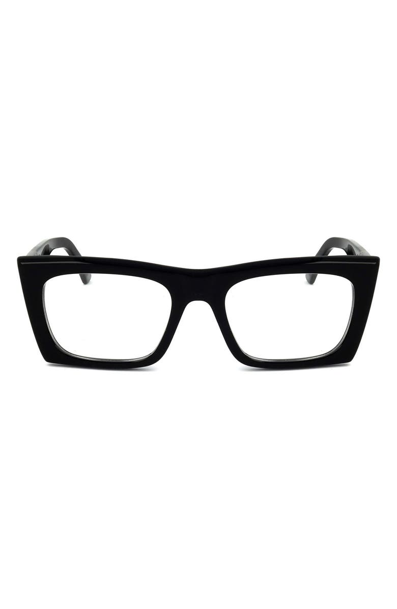 SUPER by RETROSUPERFUTURE<sup>®</sup> 50mm Cat Eye Reading Glasses, Main, color, Black