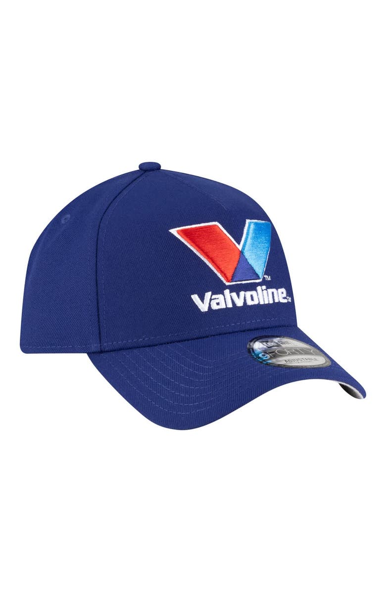 New Era Men's New Era Blue NASCAR Kyle Larson Valvoline 9FORTY A-Frame Adjustable Hat, Alternate, color, Blue