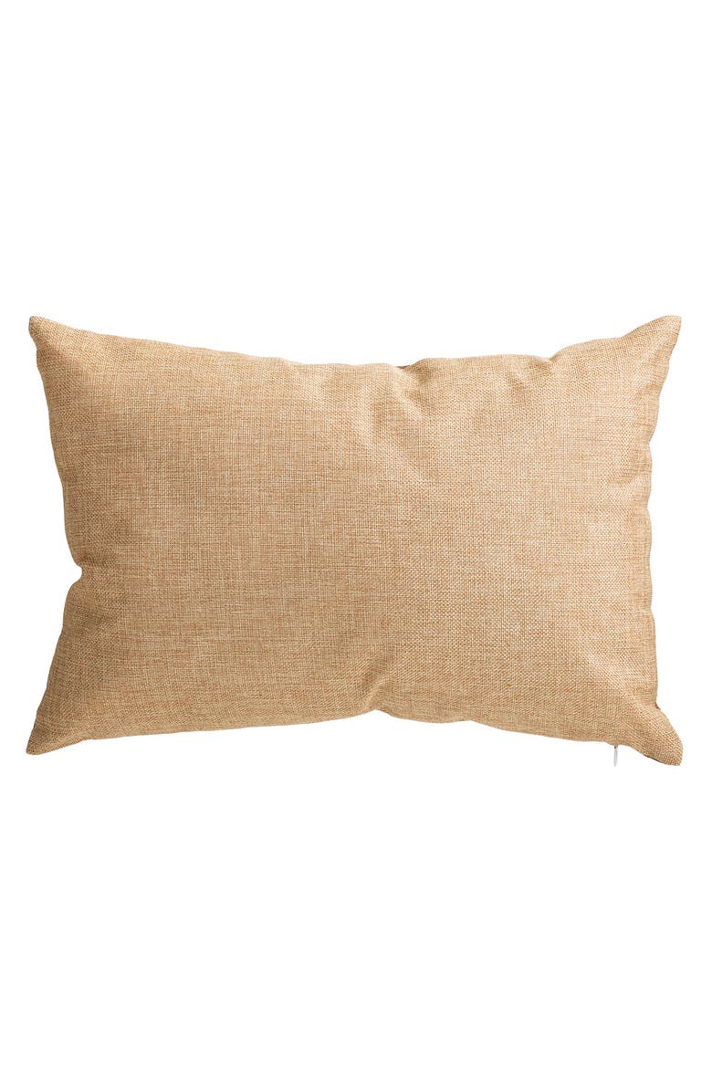 18"L Faux Burlap Fall Pumpkin Pillow, Alternate, color, Orange