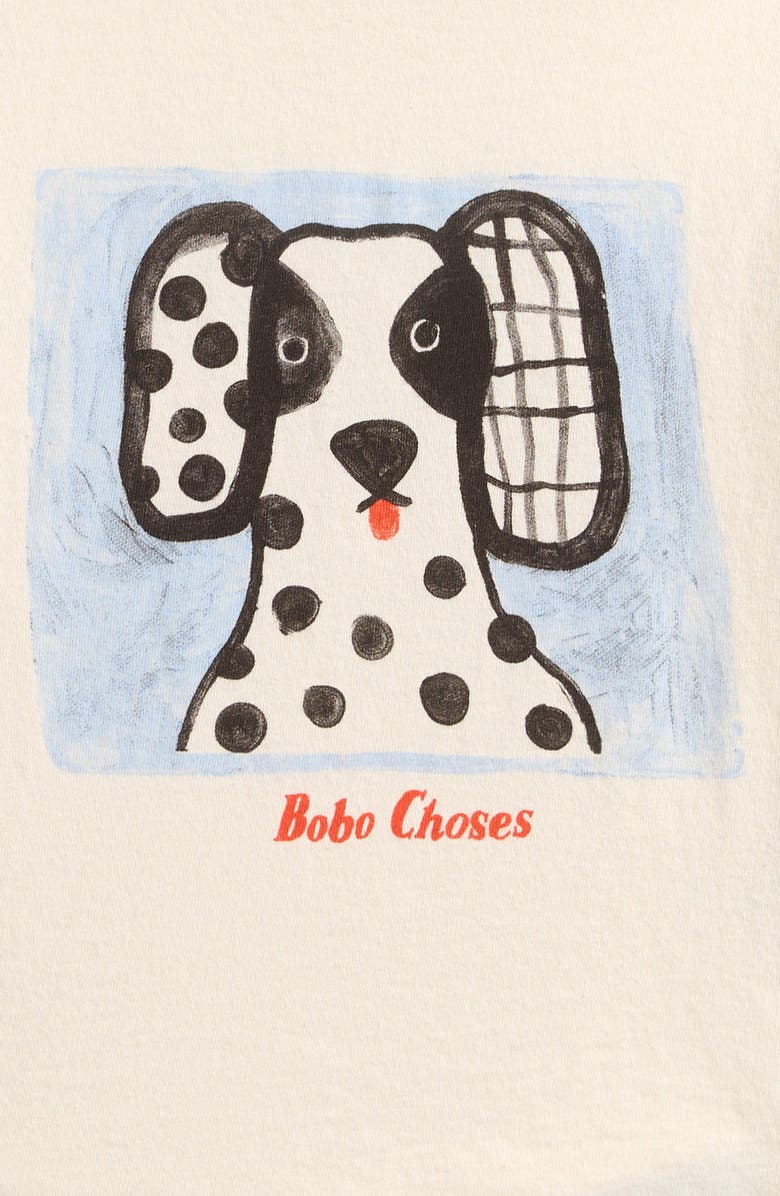 Bobo Choses Van Dog Organic Cotton T-Shirt, Alternate, color, White