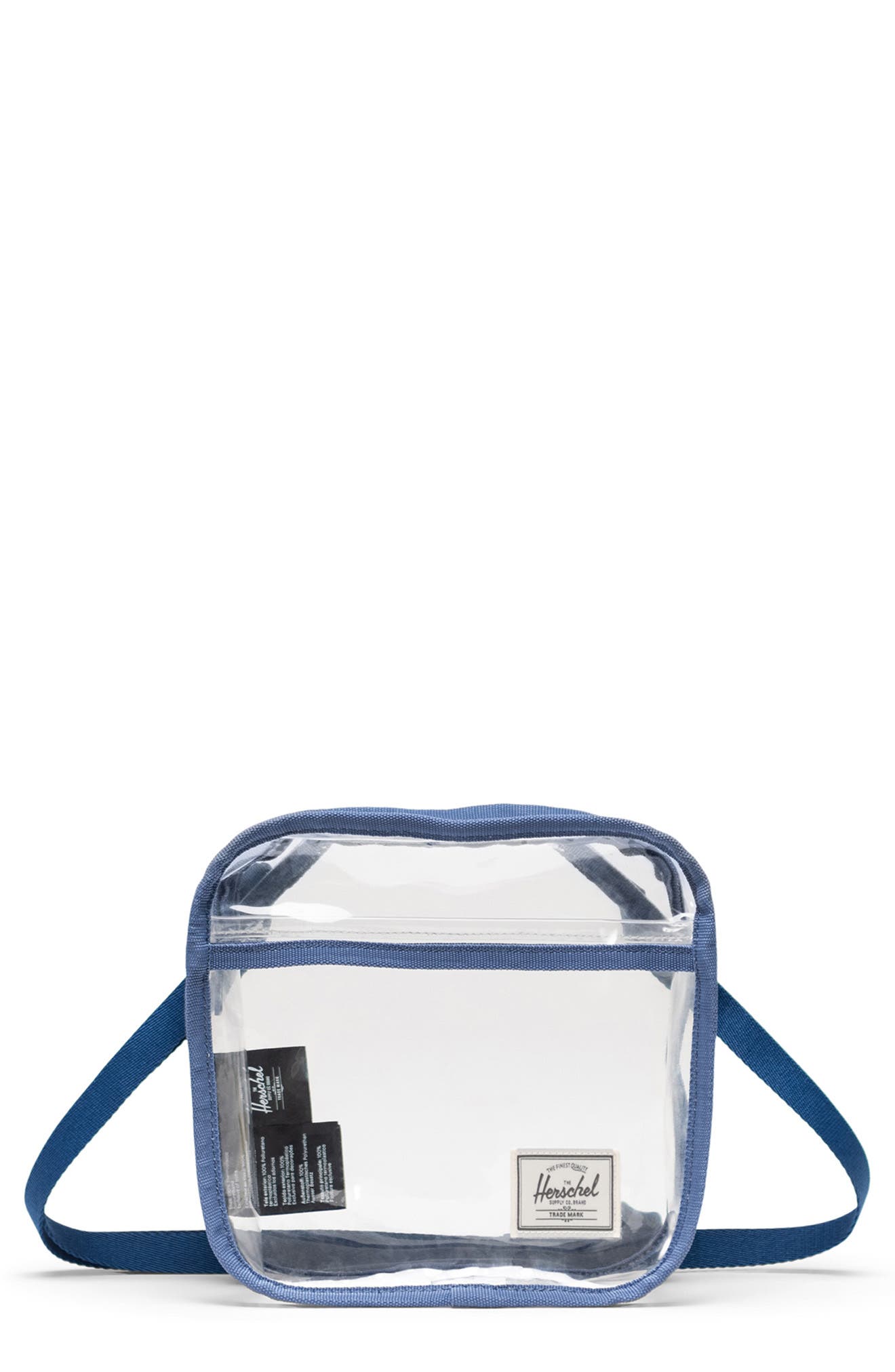 Classic Clear Crossbody Bag, Main, color, GRAY BLUE