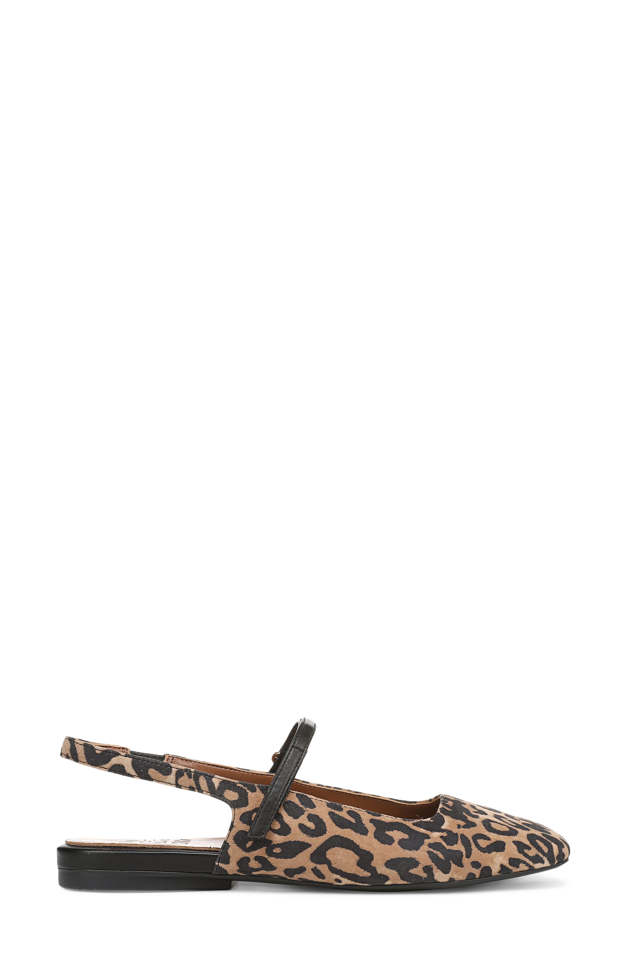 Naturalizer Connie Slingback Mary Jane Flat, Alternate, color, Leopard Print