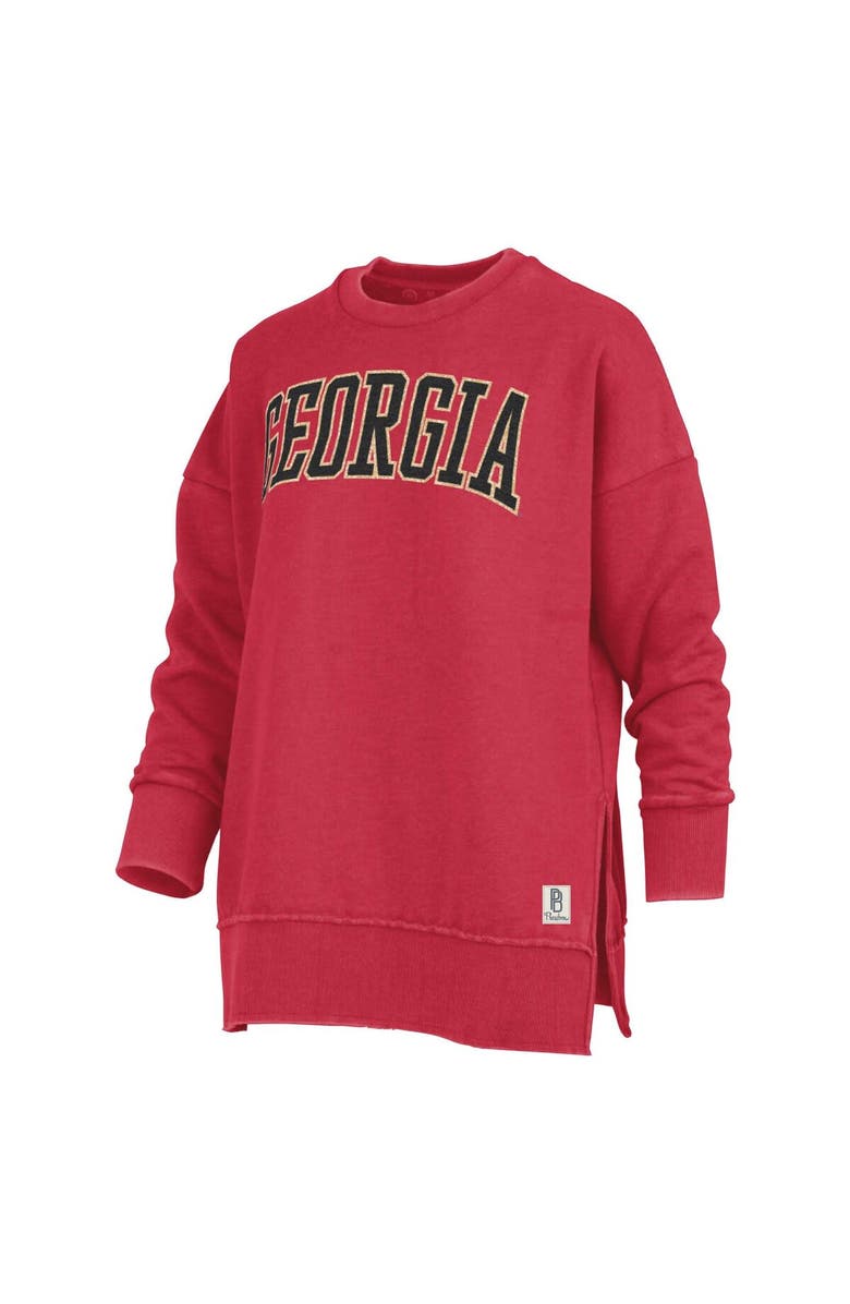 PRESSBOX Women's Pressbox Red Georgia Bulldogs Stone Gala Oversized T-Shirt, Alternate, color, 