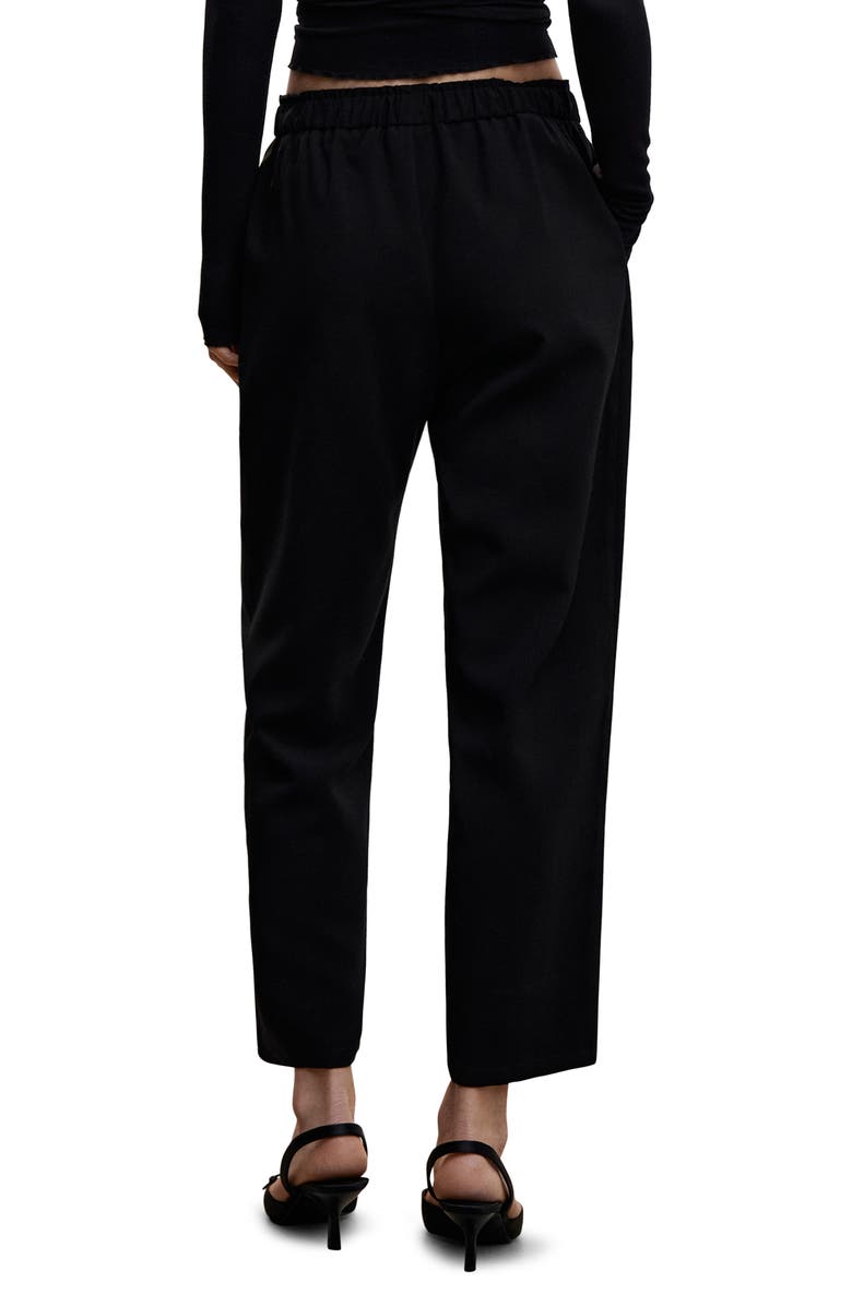 MANGO Flowy Drawstring Ankle Pants, Alternate, color, 