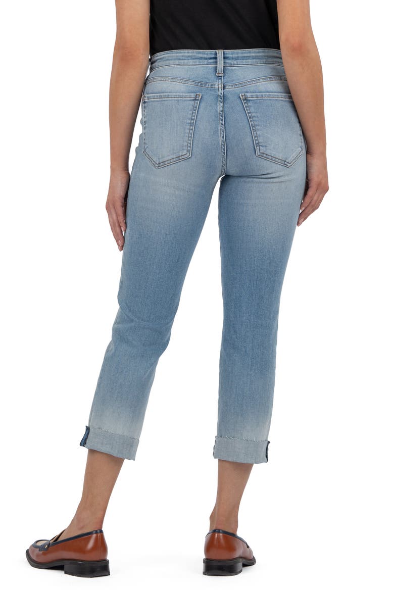 Amy Welt Pocket Low Rise Crop Slim Straight Leg Jeans, Alternate, color, VALOR