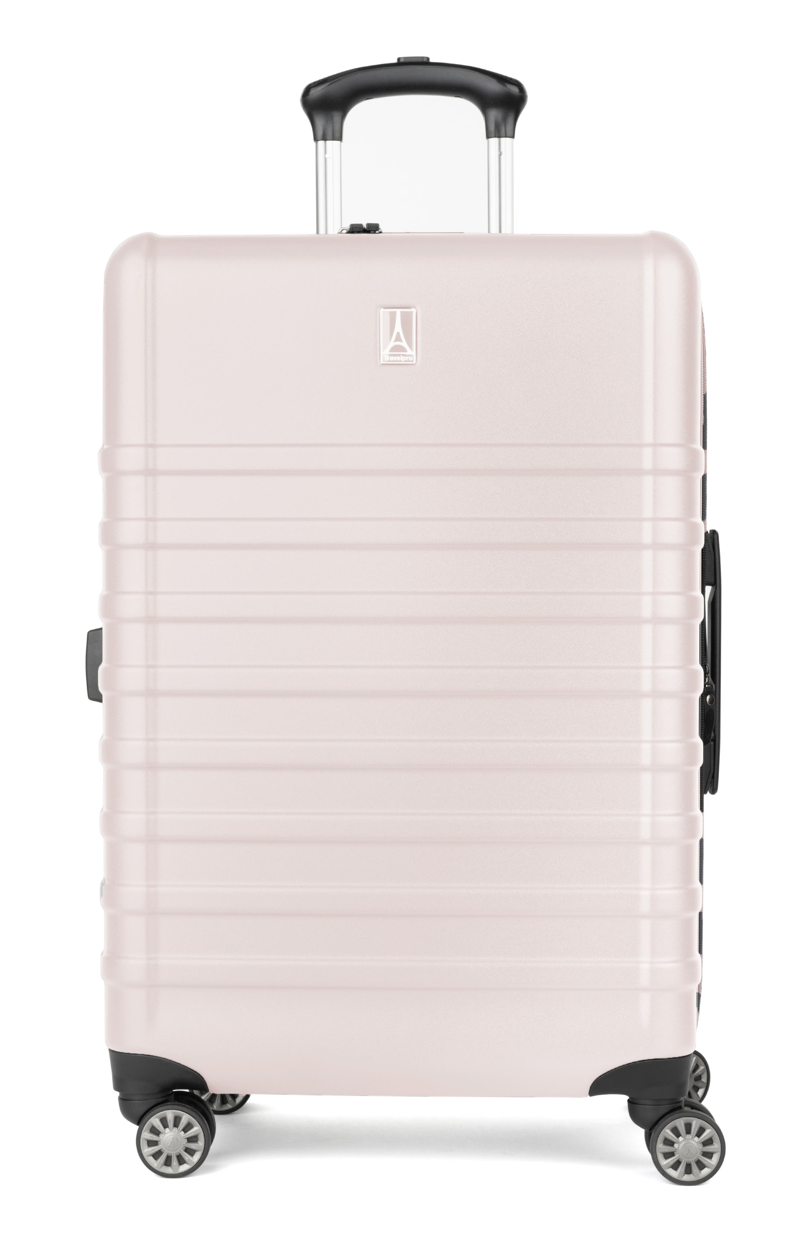 TRAVELPRO Rollmaster<sup>™</sup> Lite 2 24-Inch Expandable Medium Checked Hardside Spinner Suitcase, Main, color, Soft Pink Matte