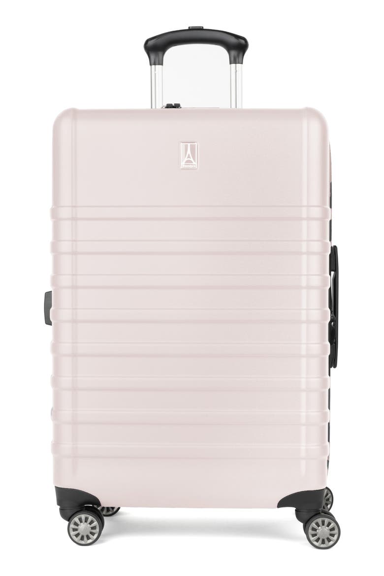 Rollmaster™ Lite 2 24-Inch Expandable Medium Checked Hardside Spinner Suitcase, Main, color, SOFT PINK MATTE