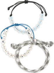 Leith 3-Pack Beaded Paracord Slider Bracelets