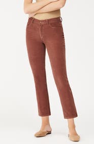 DL1961 Mara Corduroy Straight Leg Crop Jeans