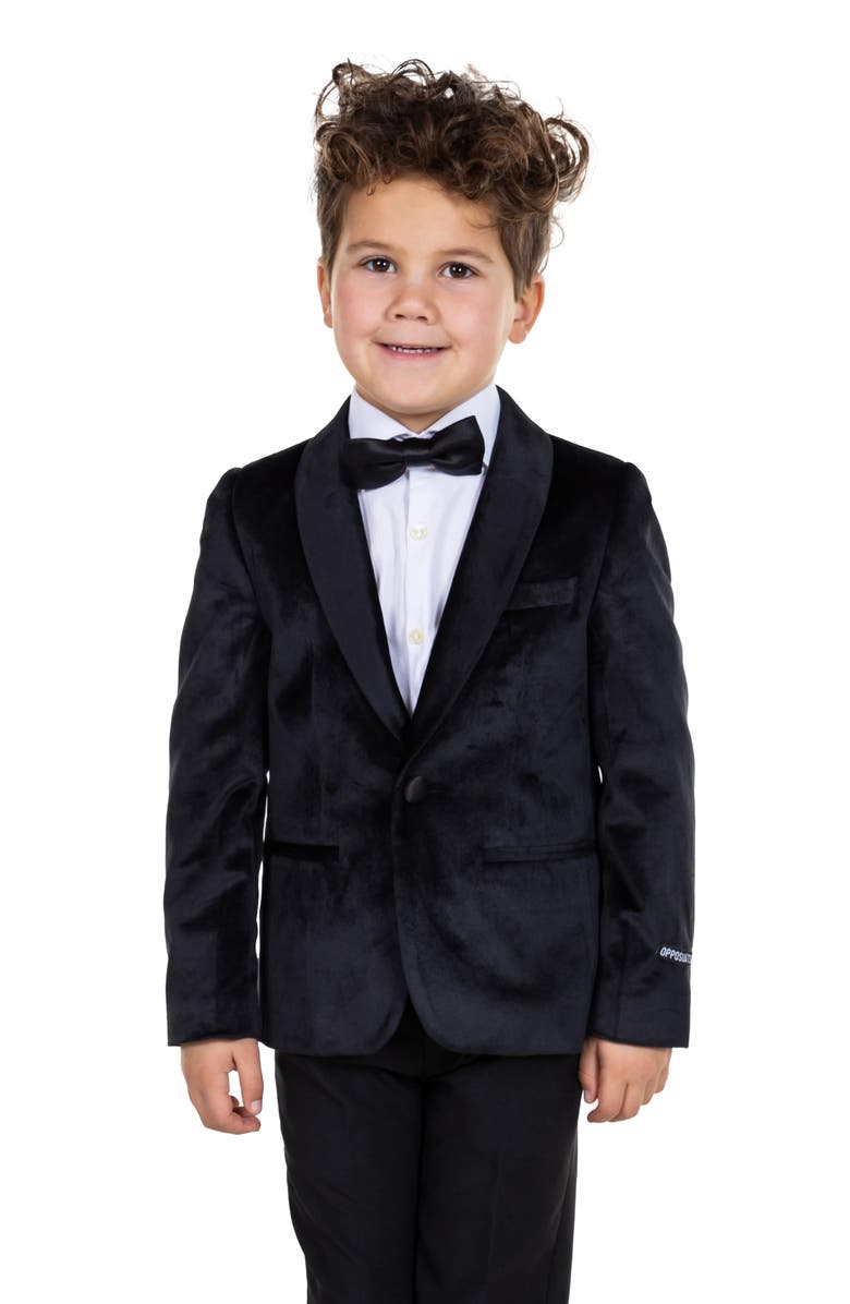 OppoSuits Kids' Black Velvet Dinner Jacket, Main, color, Black