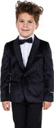 OppoSuits Kids' Black Velvet Dinner Jacket
