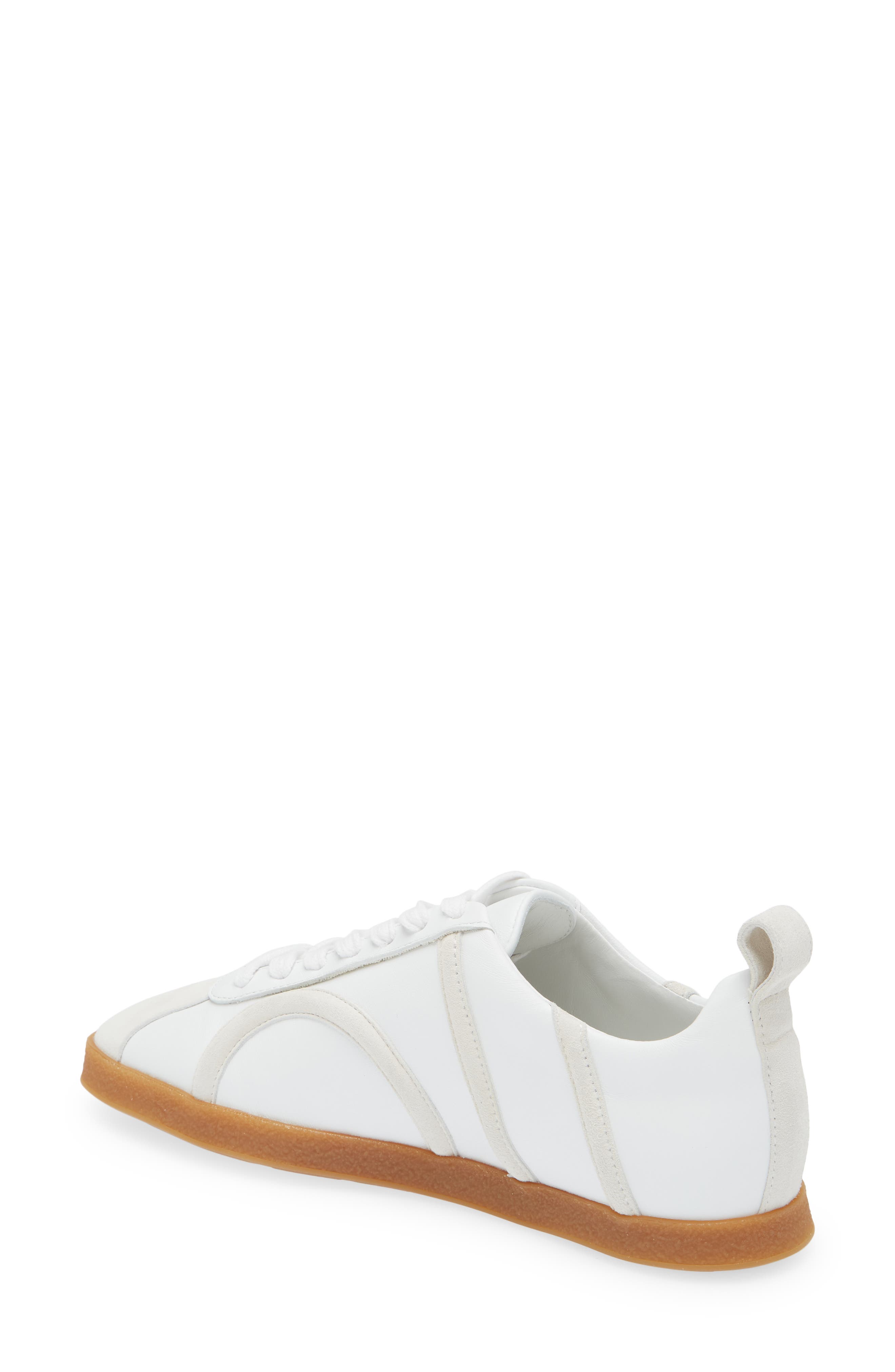 Totême The Leather Sneaker, Alternate, color, OFF-WHITE