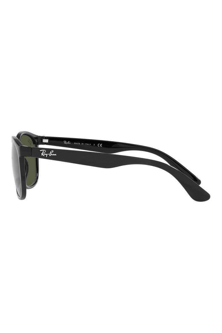 56mm Square Sunglasses, Alternate, color, BLACK