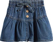 Vintage Havana Kids' Ruffle Pleated Denim Skort